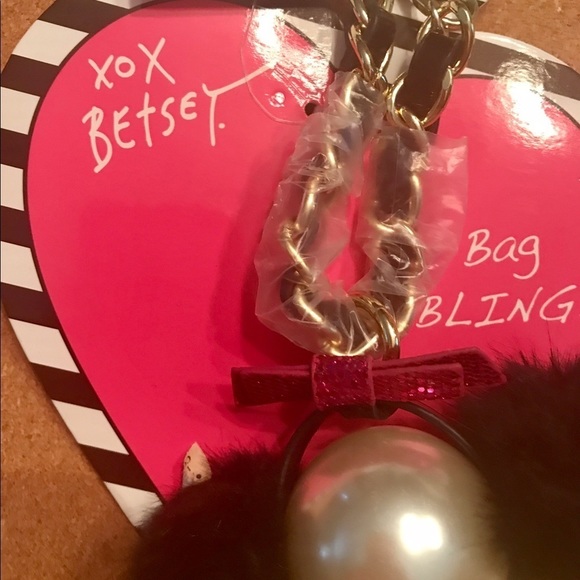 Just reduced...Betsey Johnson ear muff bag bling - Picture 5 of 8